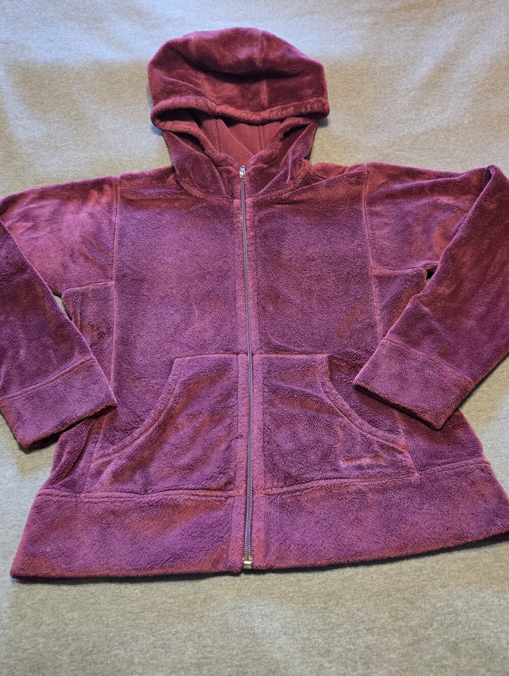 Patagonia Magenta Plush Synchilla Full Zip Up Hoody Jacket Women's Size Small